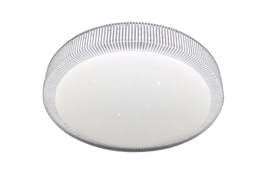 Светильник потолочный LED с пультом LED LAMPS 81075 Natali Kovaltseva белый на 1 лампу, основание белое в стиле хай-тек с пультом фото 2